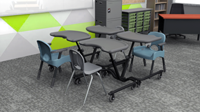 Elementary Classroom with Motor Accommodations Desk - Alt View 4